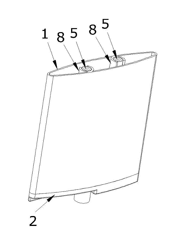 High-strength louver blade component