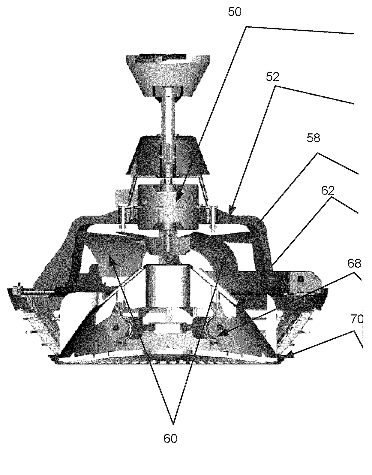 Centrifugal ceiling fan