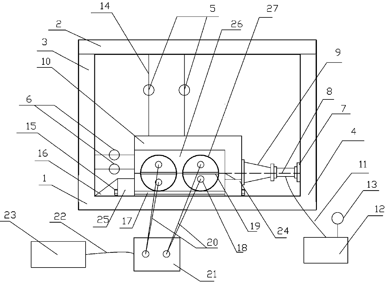 Rock stretching and tension-shear test device and method