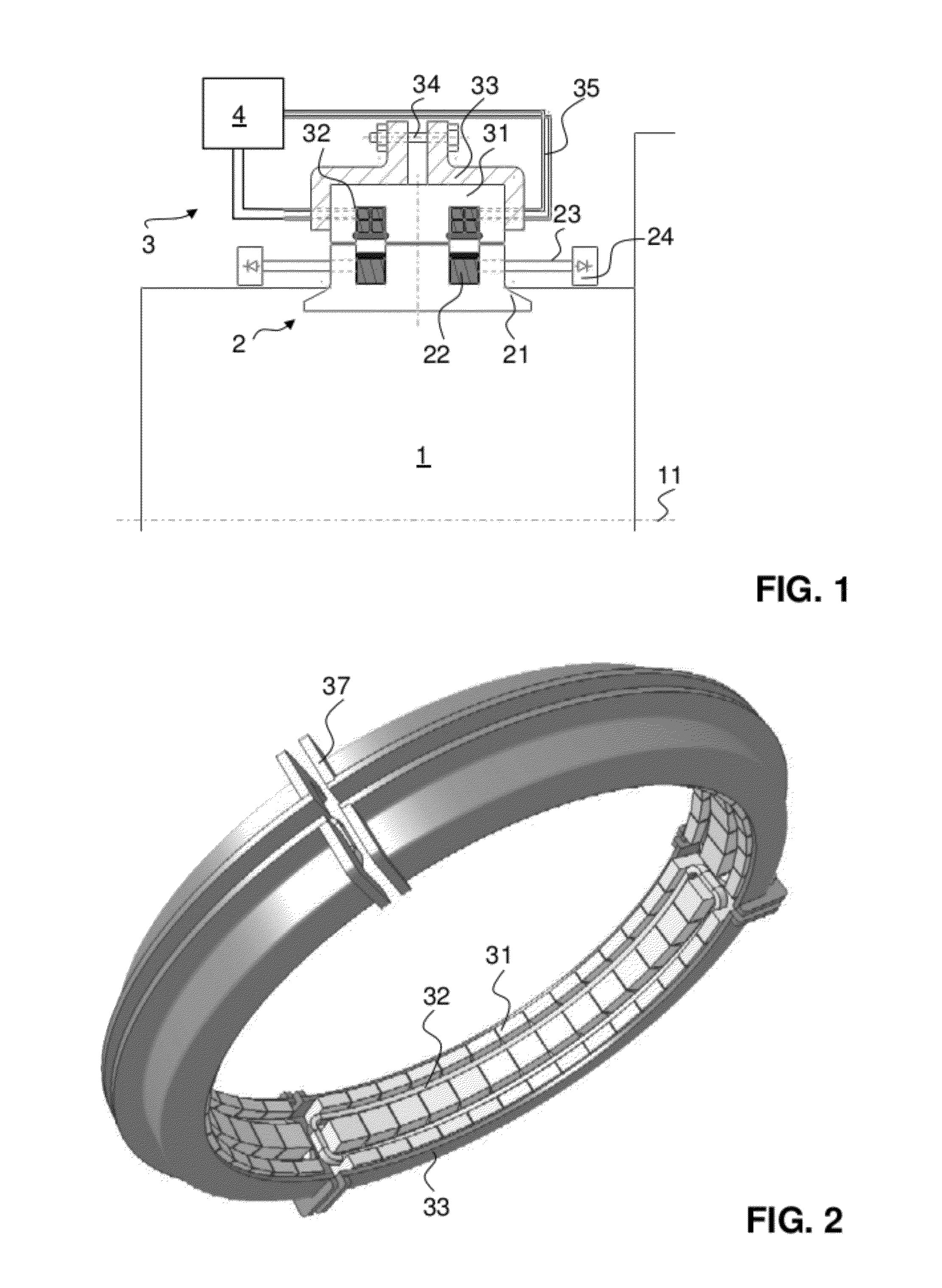 Rotating transformer for supplying the field winding in a dynamoelectric machine