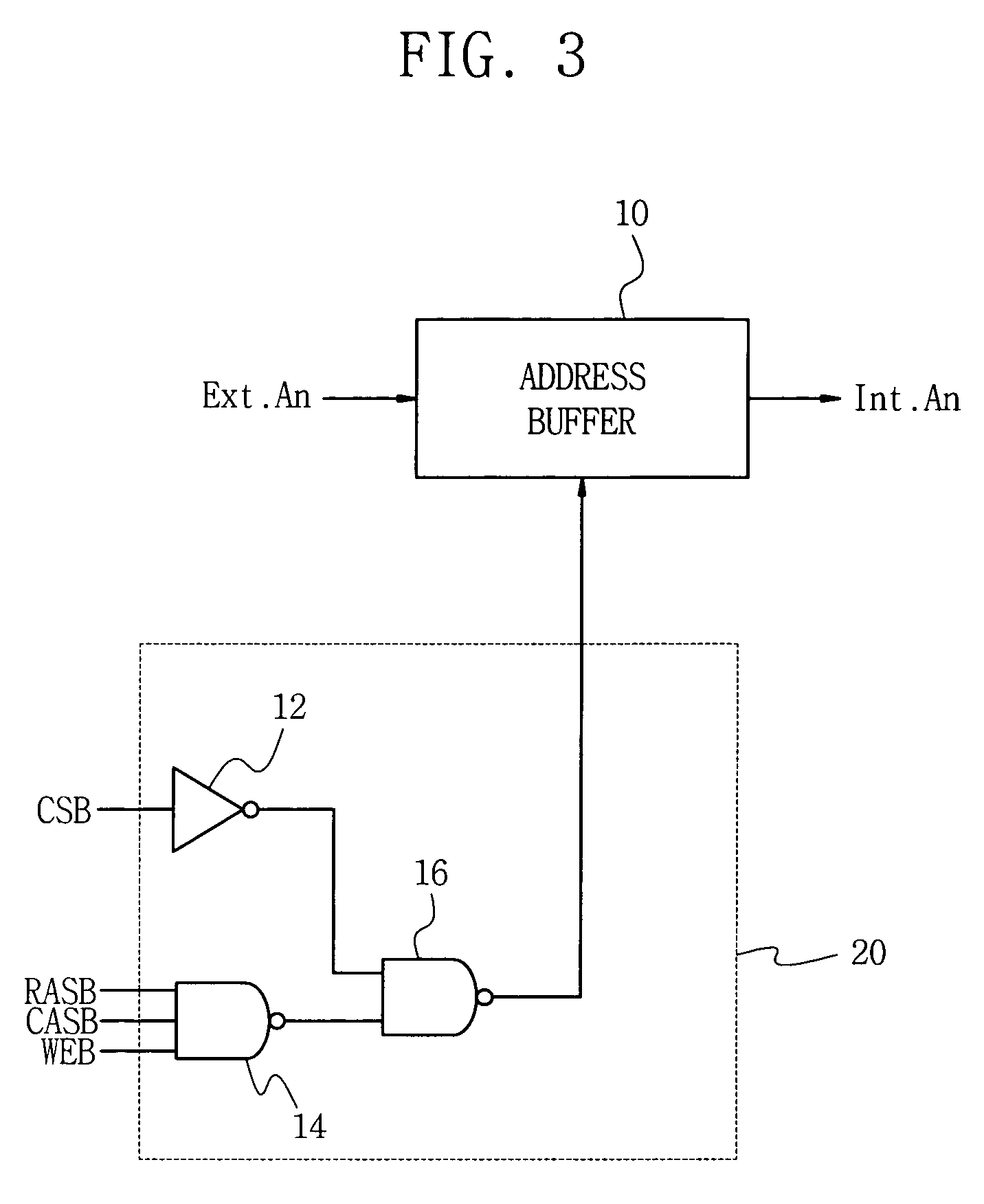 Address buffer circuit and method for controlling the same