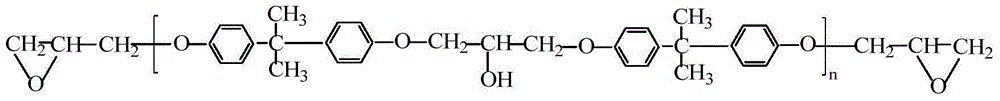 Secondary curing epoxy resin adhesive for roads and bridges and preparation method thereof