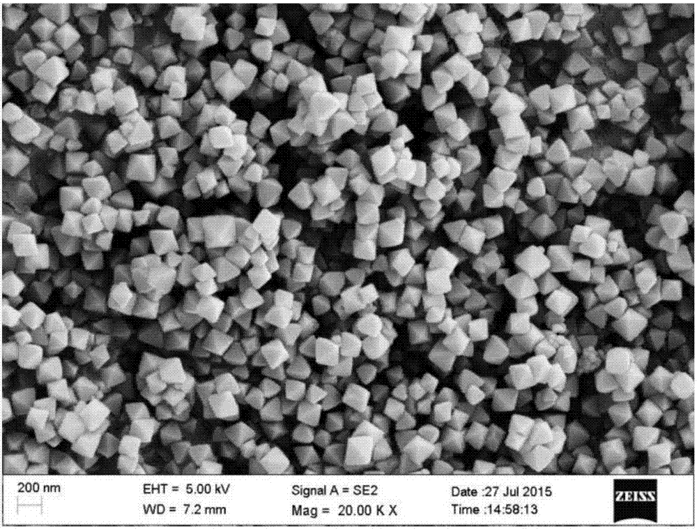 Multilayer structure metal organic framework nanocrystal and preparation method thereof