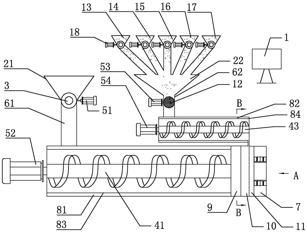 Preparation device for surface flow pattern of wood-plastic composite material