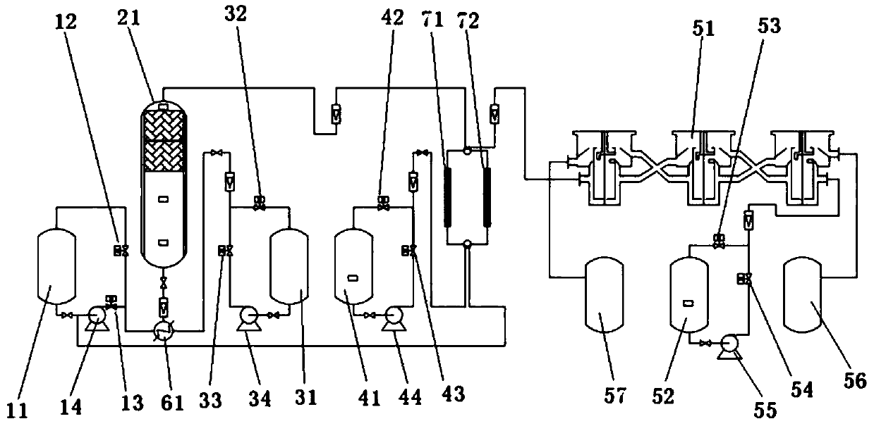 A device for continuous production and extraction of pentamethylenediamine by immobilized cells