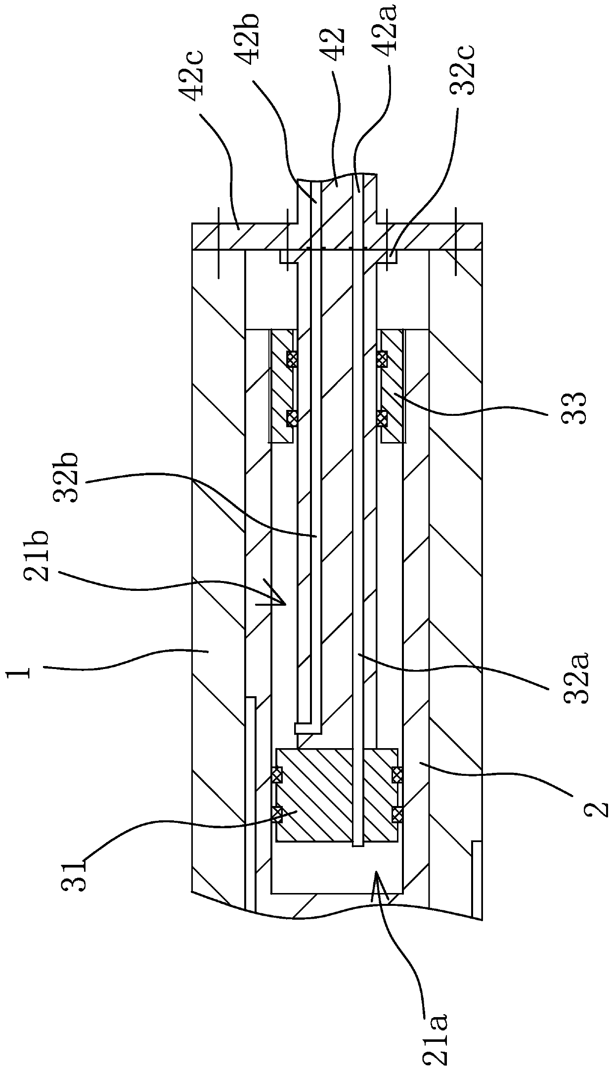 Mechanism capable of simultaneously performing circumferential rotation and axial movement