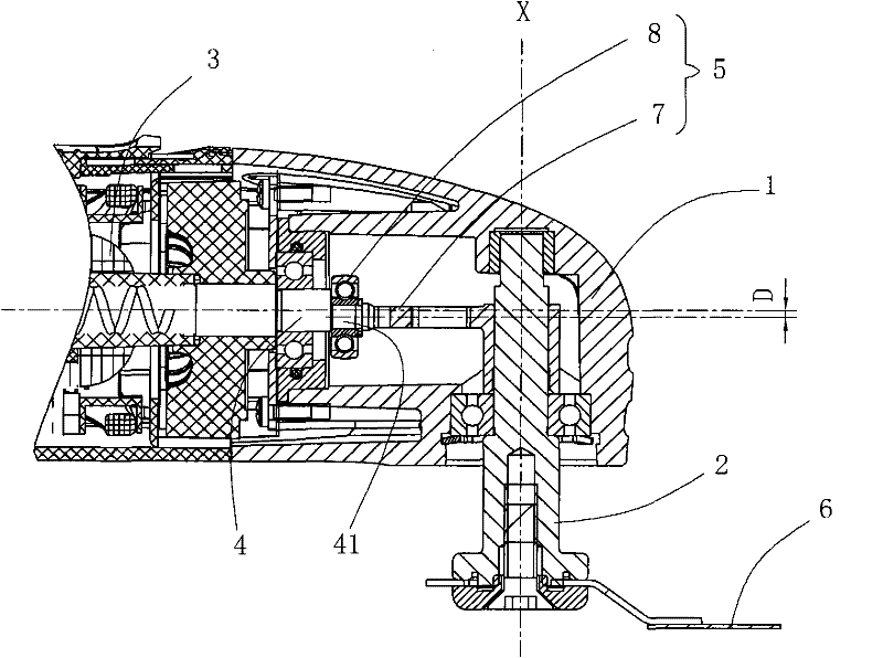 Swinging power tool