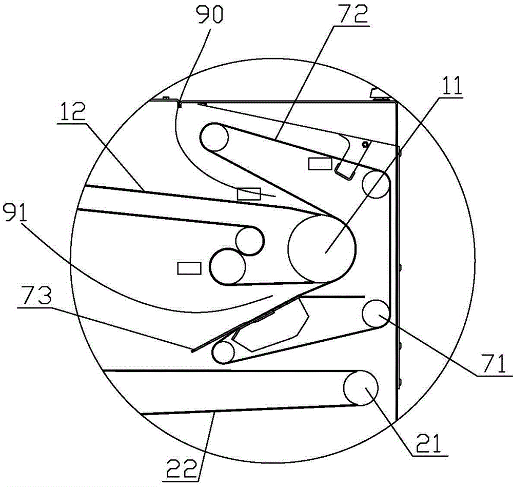 Work clothes folding device in work clothes folding machine