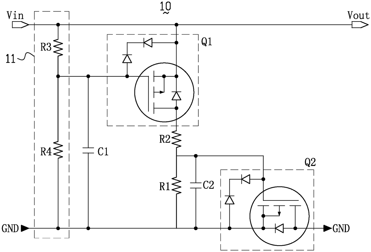 Overtemperature protection circuit and data line having the same