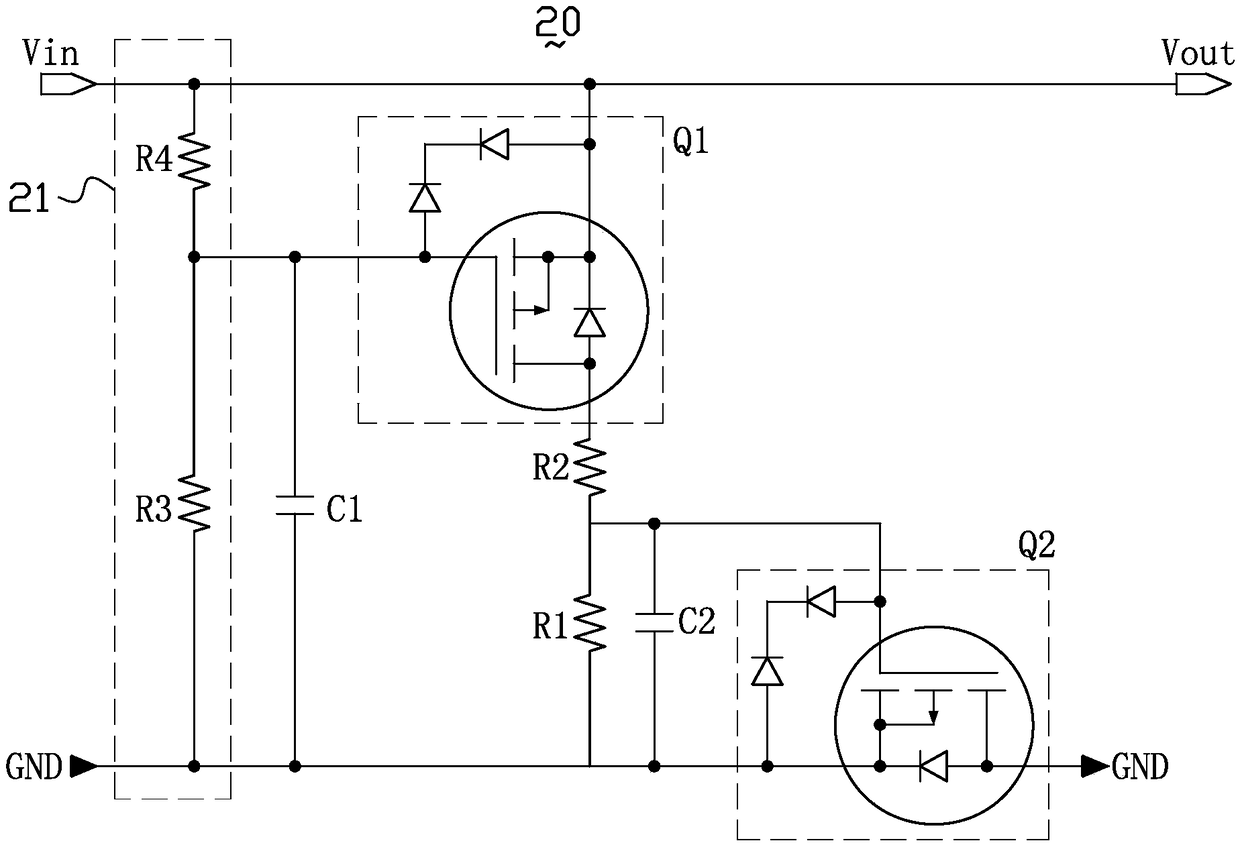 Overtemperature protection circuit and data line having the same