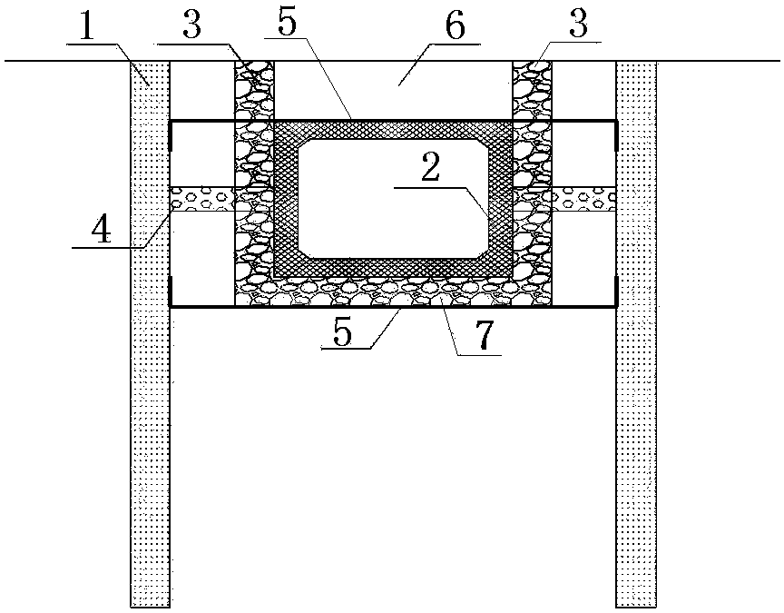 Construction method for preventing deformation of utility tunnel at high-water-level liquefaction region