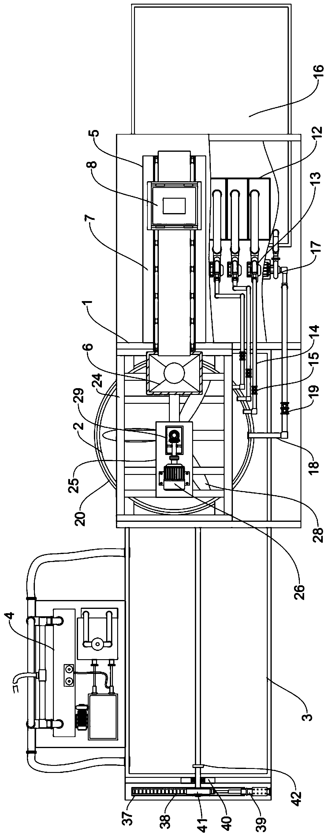 Multi-medium large-displacement hydraulic type injection device