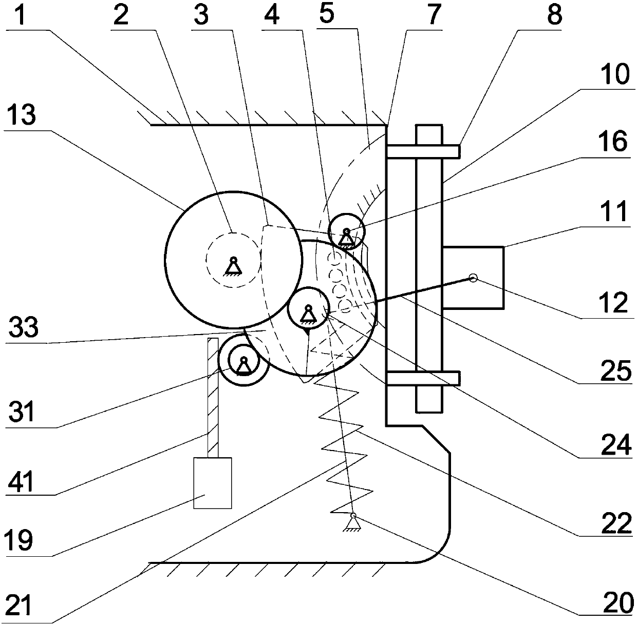 Rope gripper device to prevent accidental movement of the car