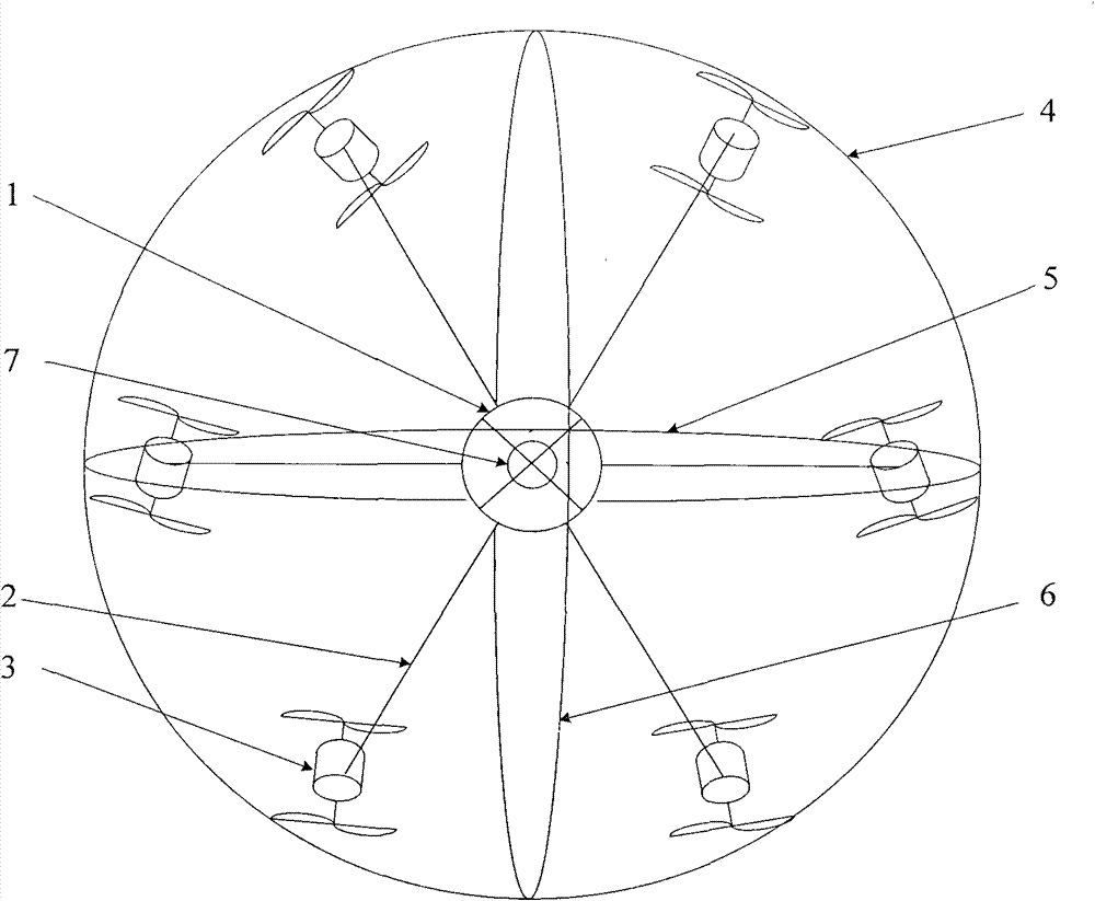 12-rotor aerial vehicle with rolling function