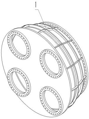 Large-diameter piston switch structure of high-dynamic-pressure shock tube