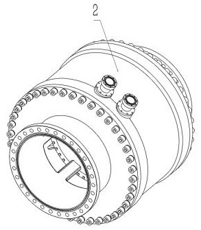 Large-diameter piston switch structure of high-dynamic-pressure shock tube