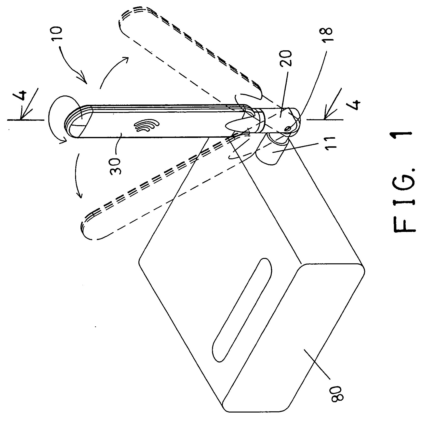 Antenna device having rotatable structure