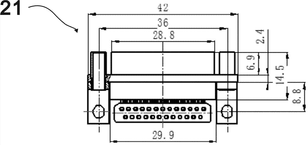 Micro-rectangular J29A interface intelligent power supply protection three-proofing industrial solid state drive