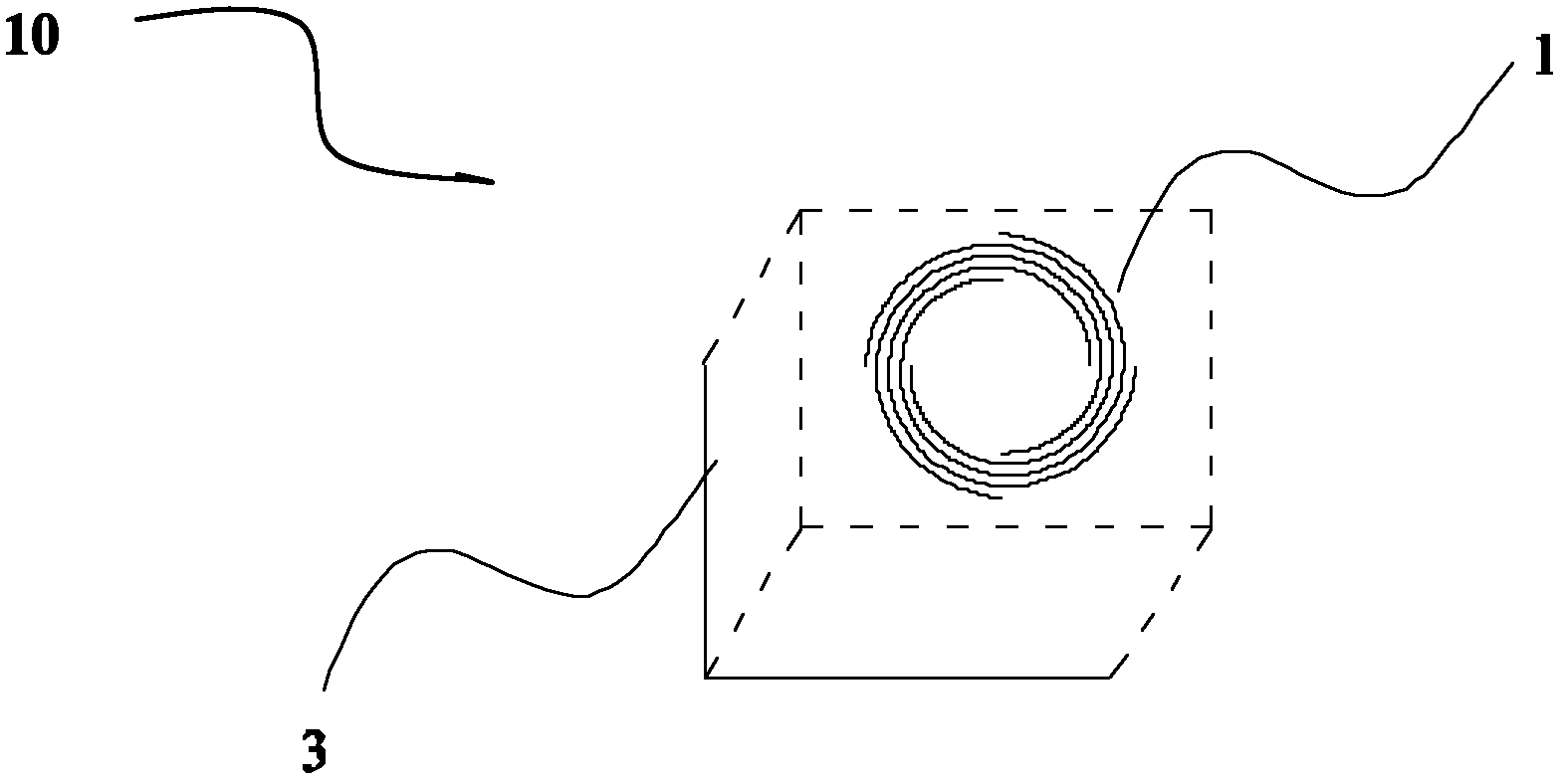 Negative magnetic permeability metamaterial