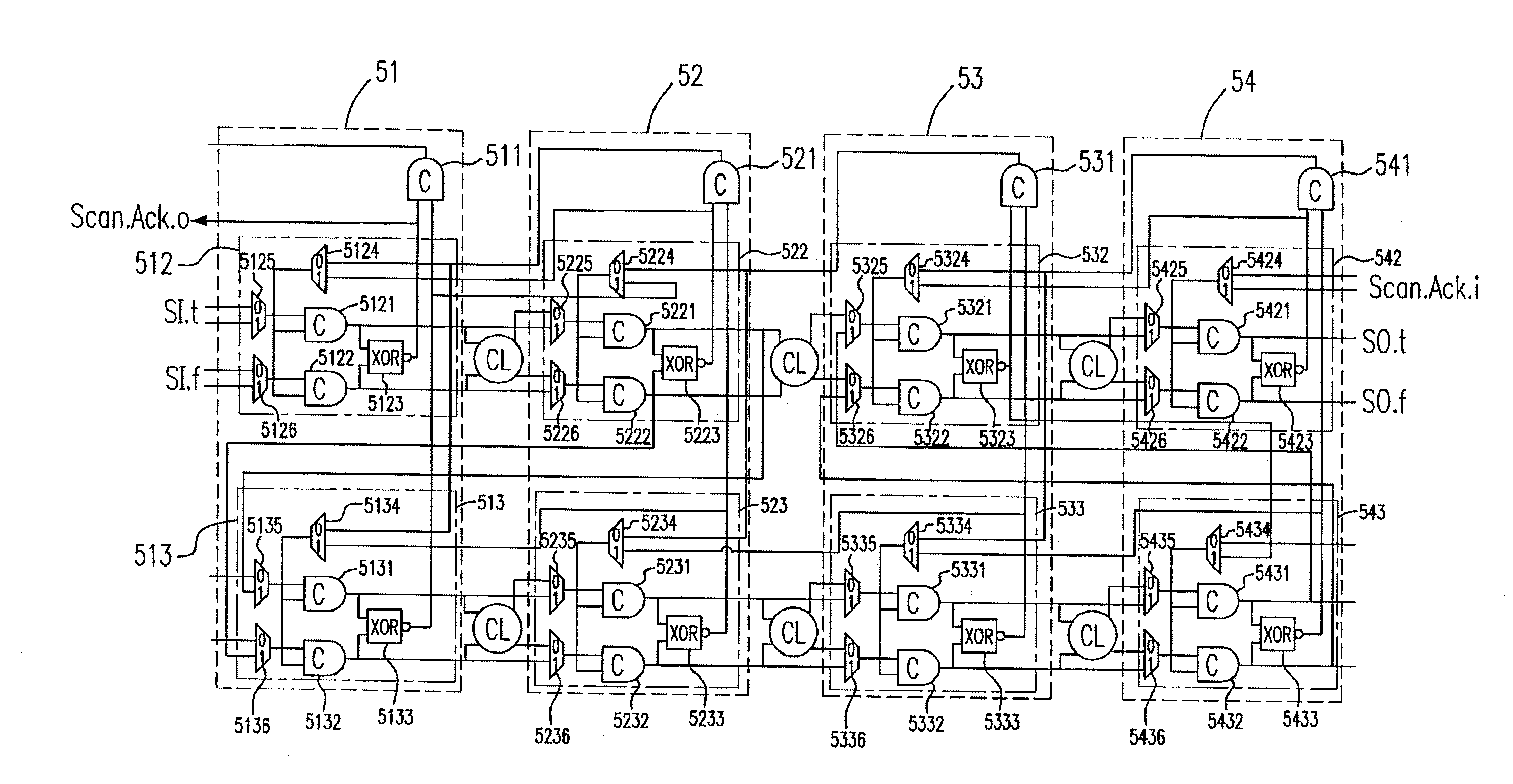 Asynchronous Scan Chain Circuit