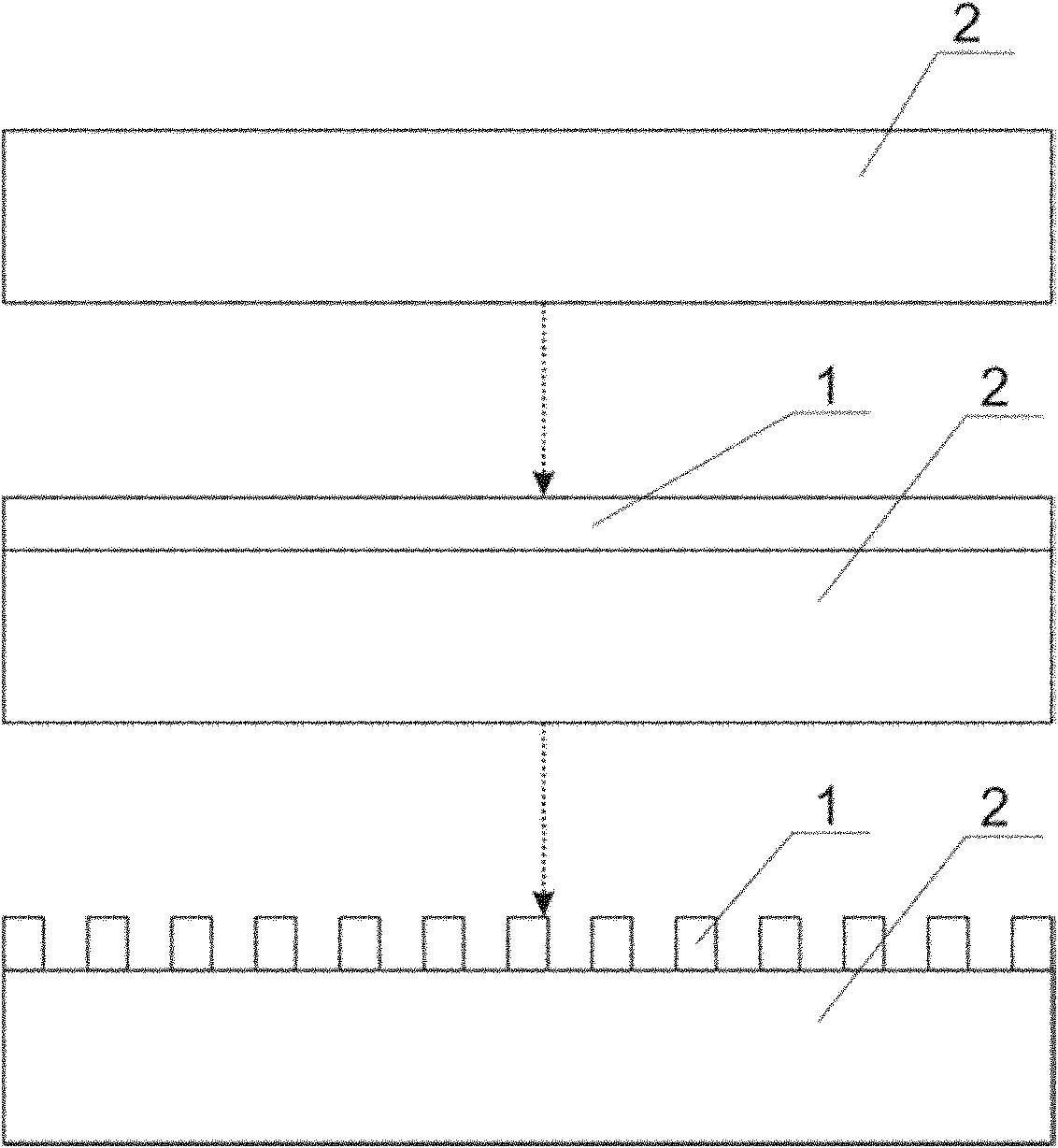 Method for preparing graphical GaN substrate