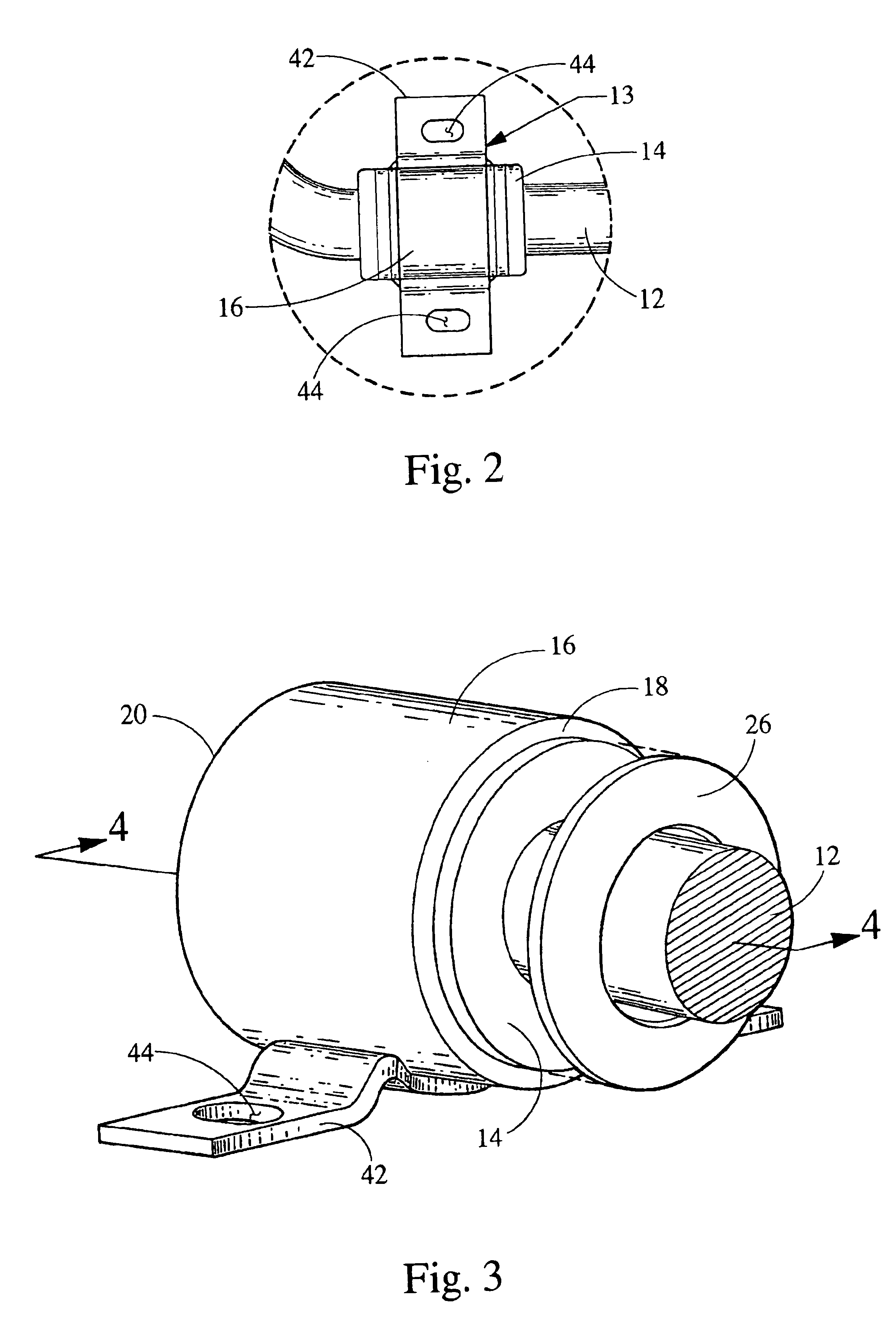 Method of forming compression gripped bushing system