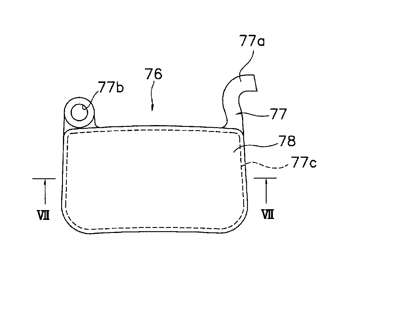 Bicycle disk brake pad with titanium fiber friction material