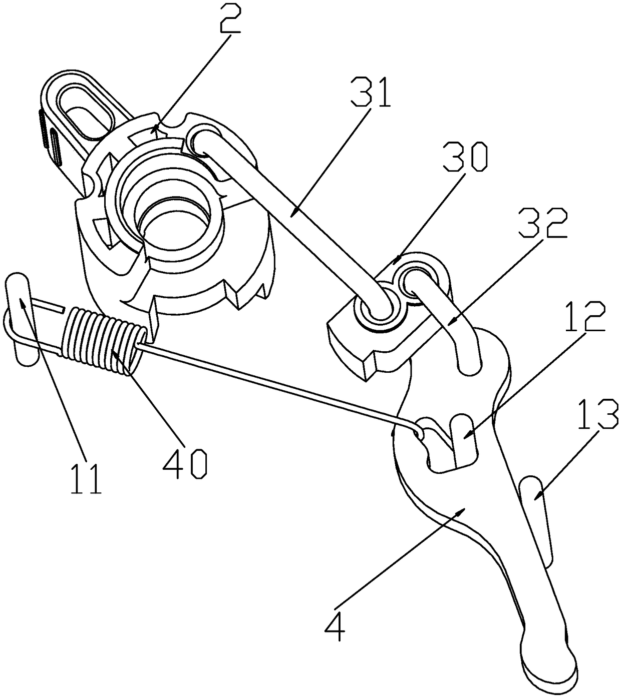 Circuit breaker operating mechanism and assembling method thereof