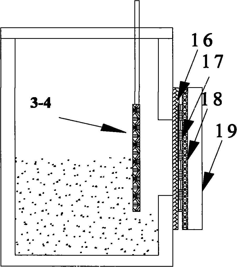 Anaerobic baffle plate type microbial fuel cell stack