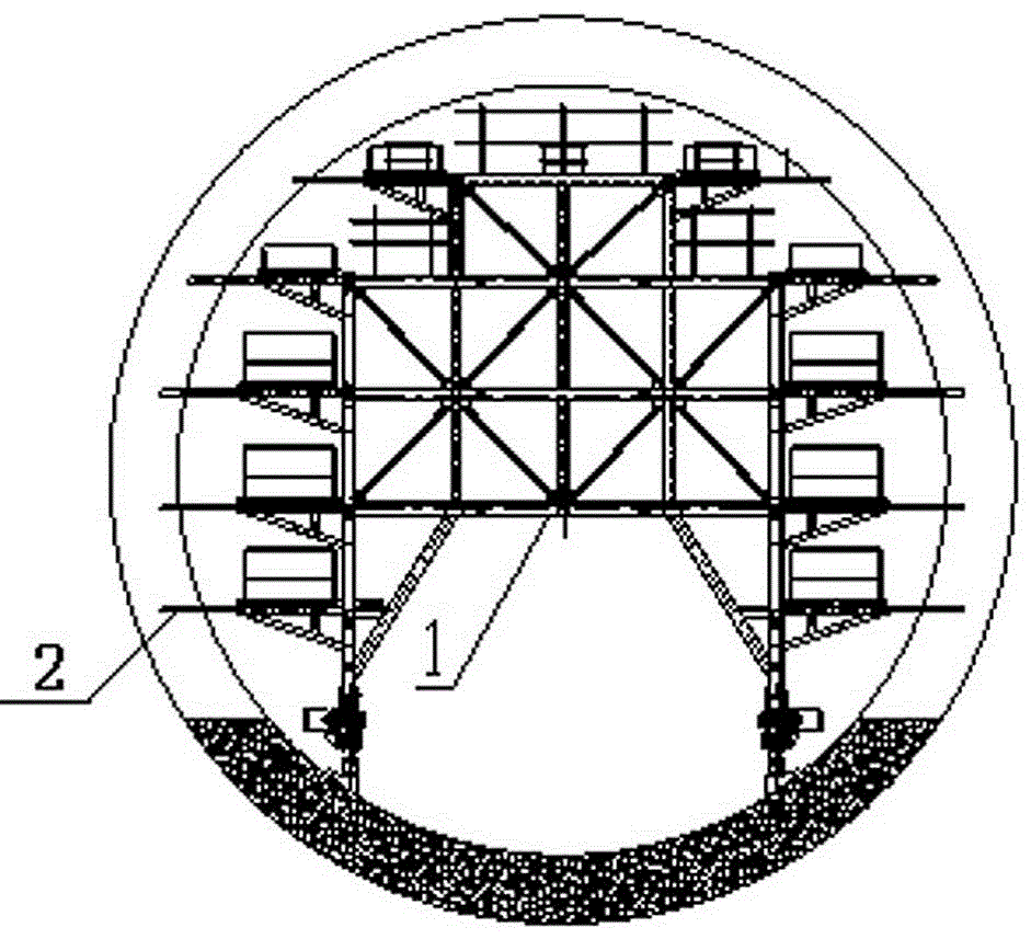 Steel bar trolley suitable for construction of turning section