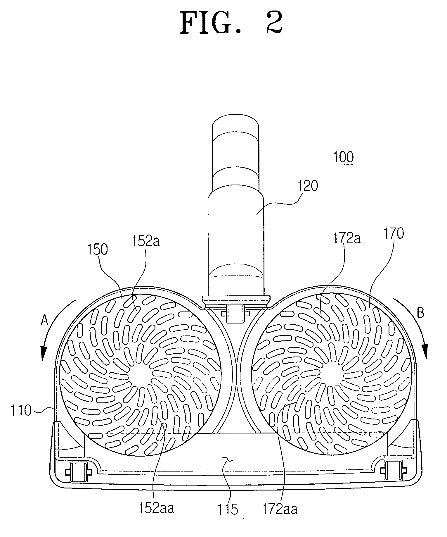 Suction brush assembly