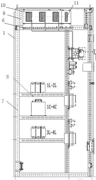 Low-voltage complete set of reactive power compensation device