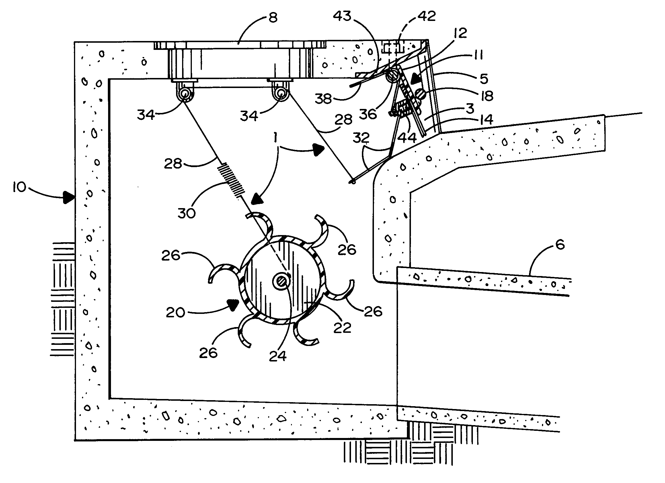 Pivotal gate for a catch basin of a storm drain system