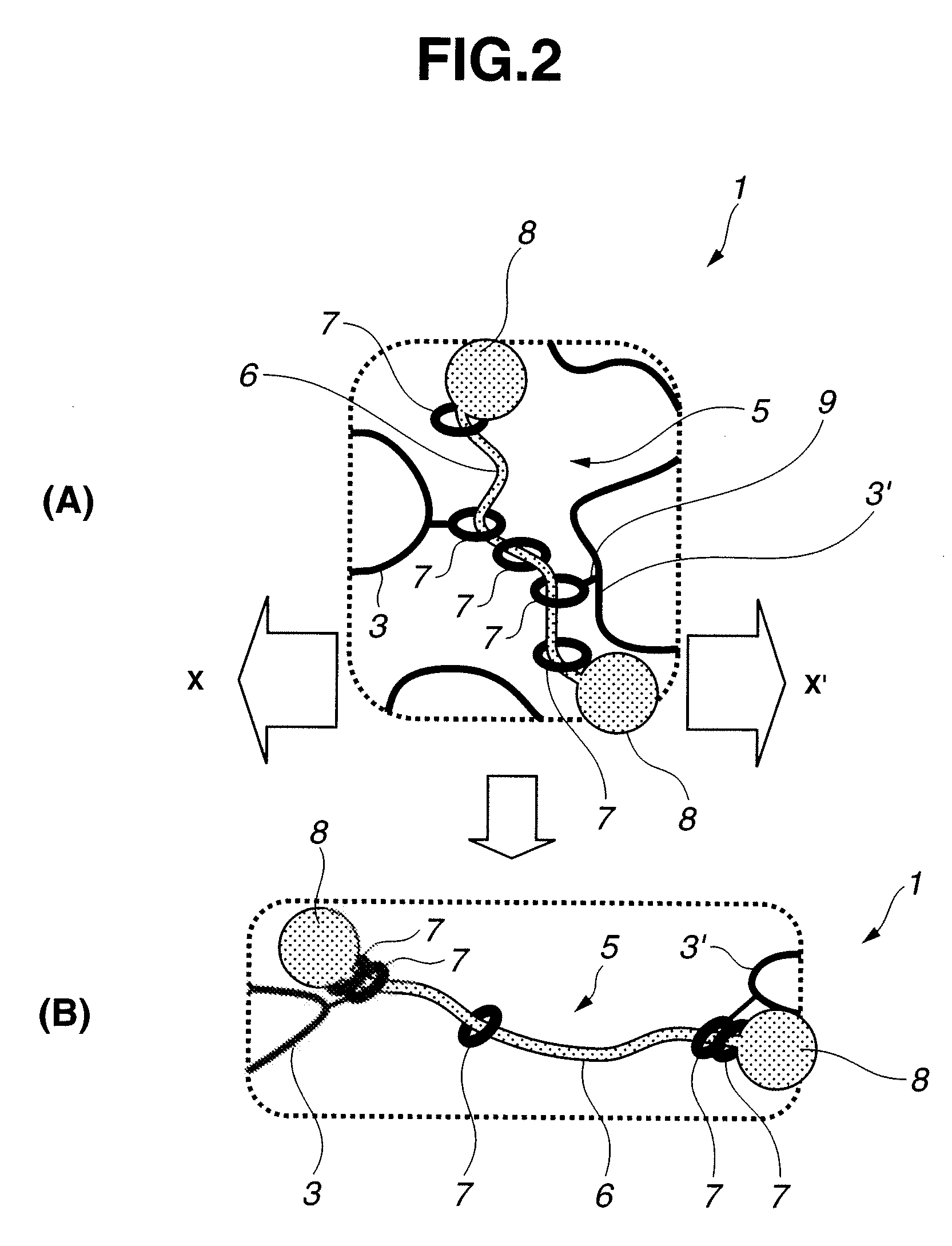 Modified hydrophilic polyrotaxane and cross-linked polyrotaxane