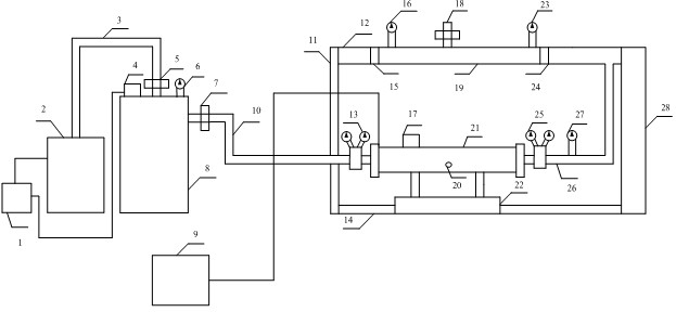 Underwater gas transportation pipeline leakage detection experiment platform