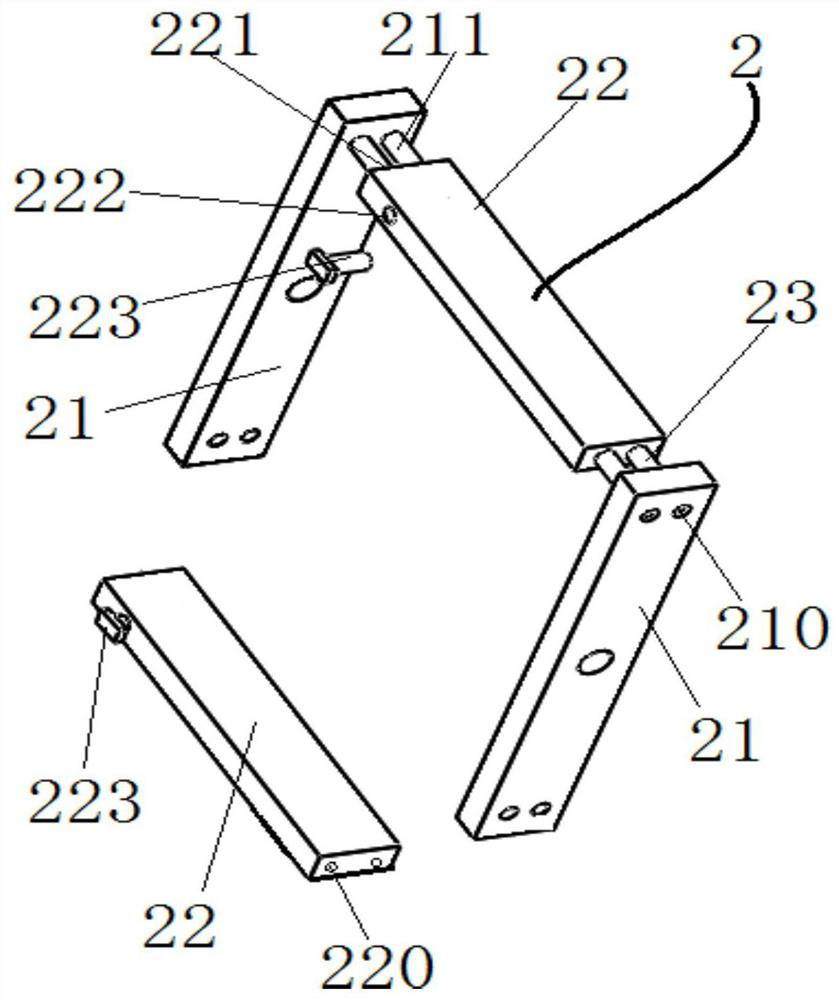 Auxiliary fixing brace for preoperative unicompartmental knee arthroplasty imaging evaluation