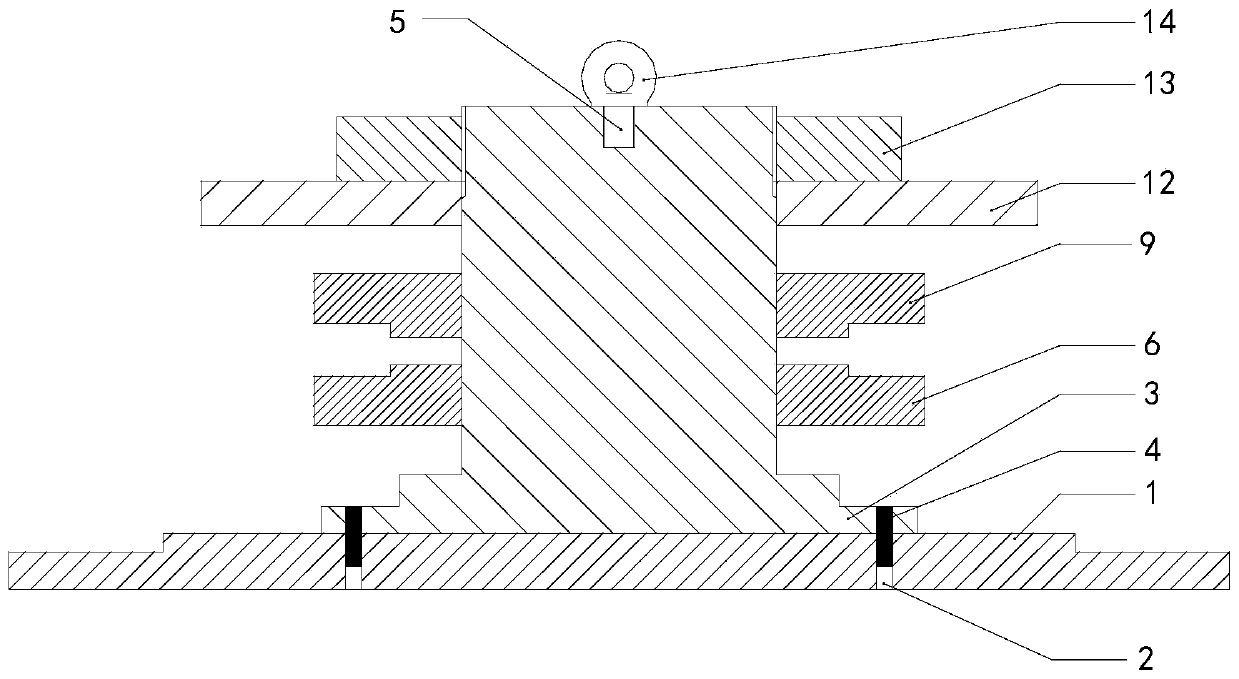 A fixture for electron beam welding of multi-stage integral blisks