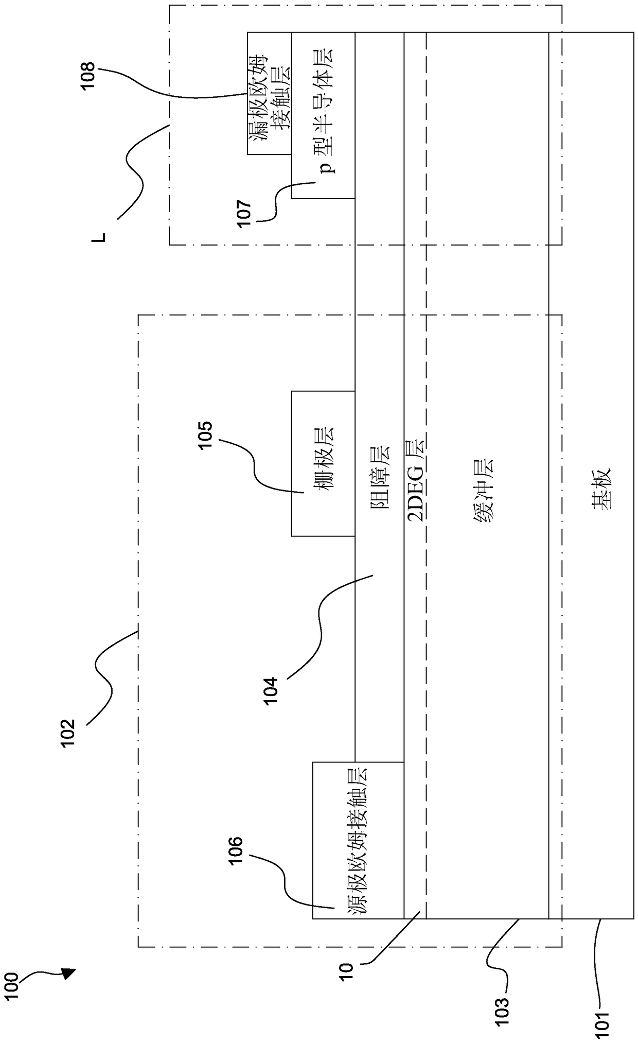 Structure of High Electron Mobility Light Emitting Transistor