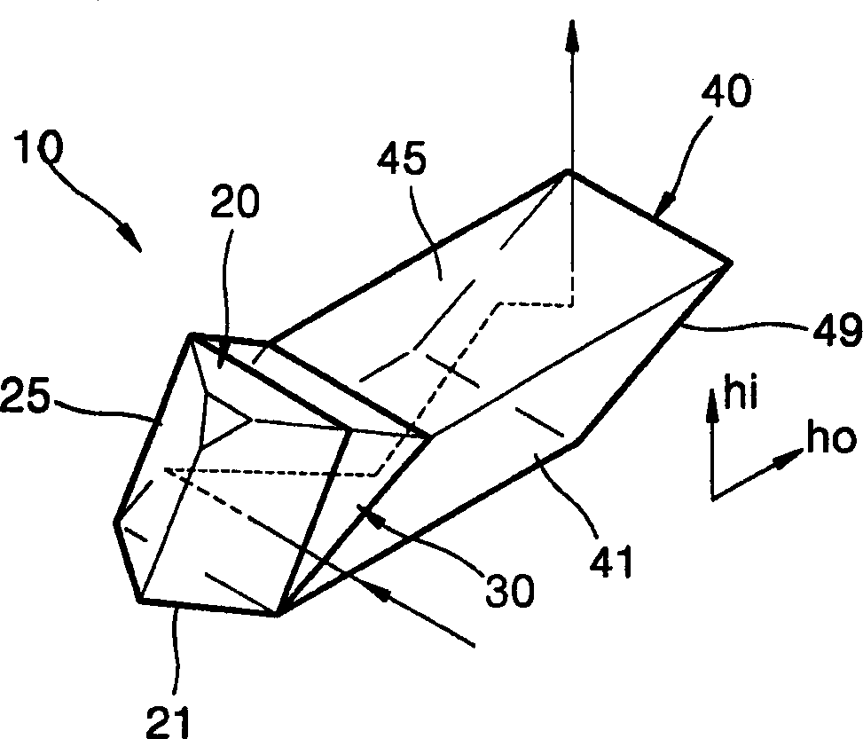 Reflecting composite prism and optical pick-up with the prism