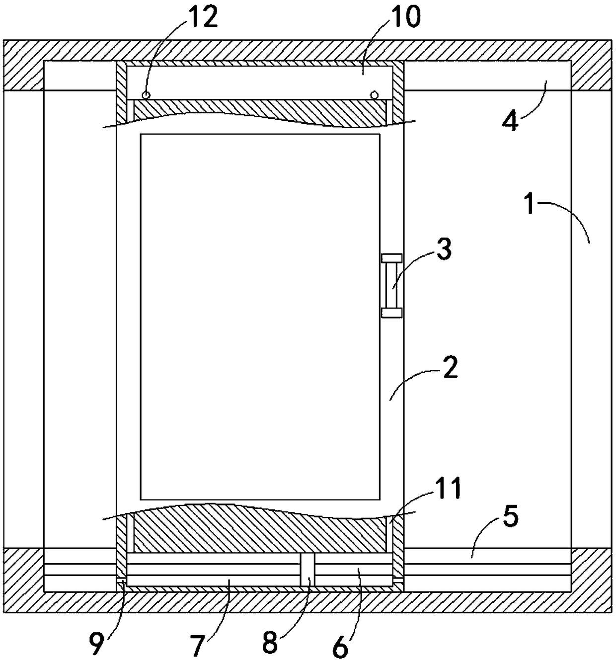 Sliding window with automatic dust removal function