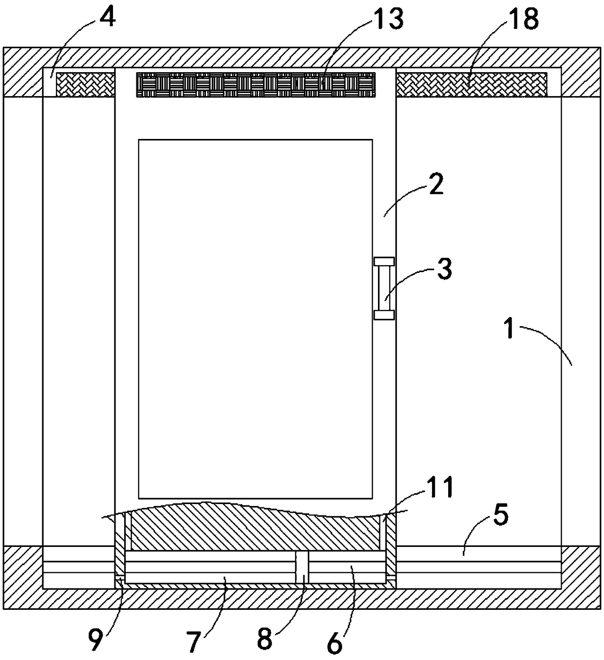 Sliding window with automatic dust removal function