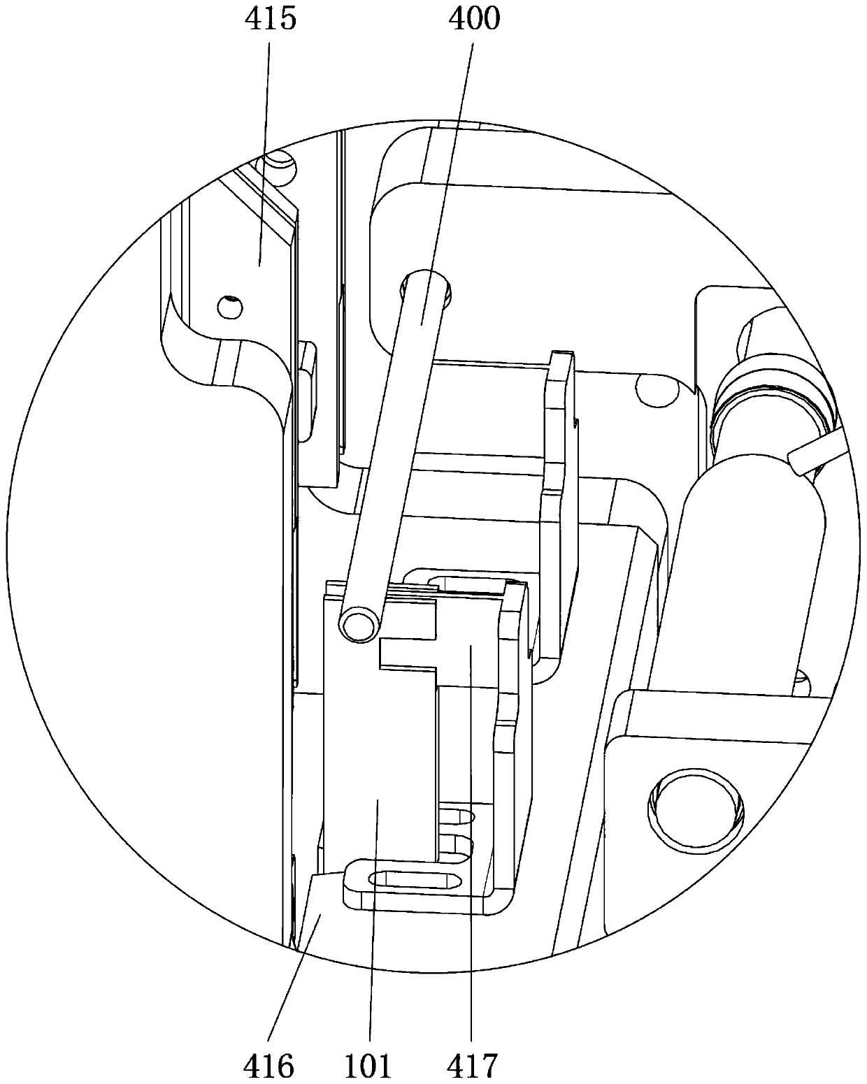 Ceramic base strip stacking mechanism