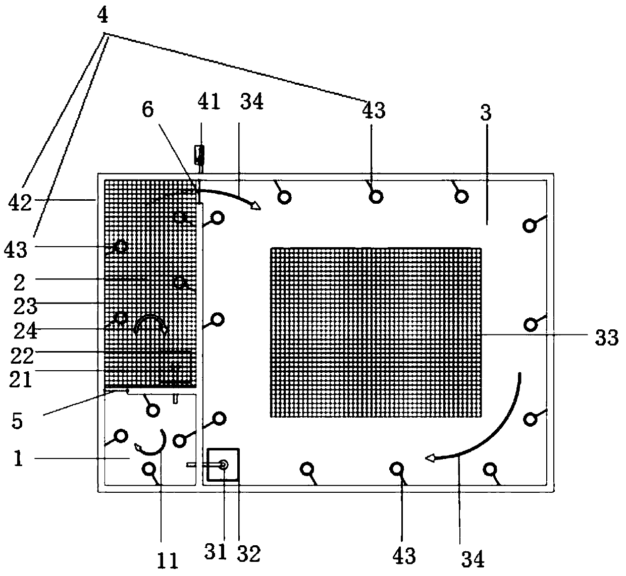 Block type ecological pond breeding and seedling raising equipment and method