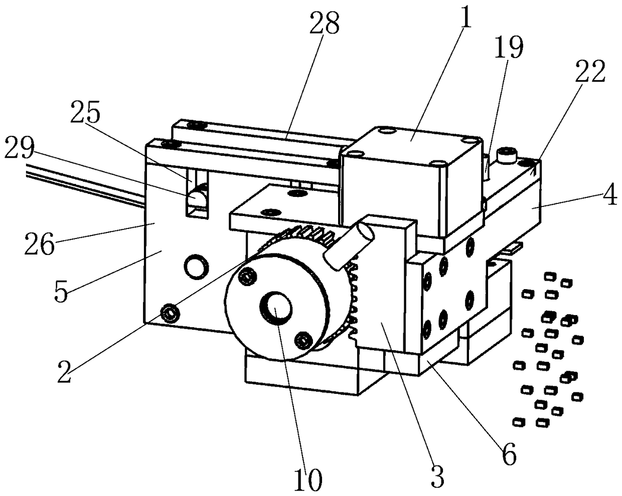 A pelletizing device