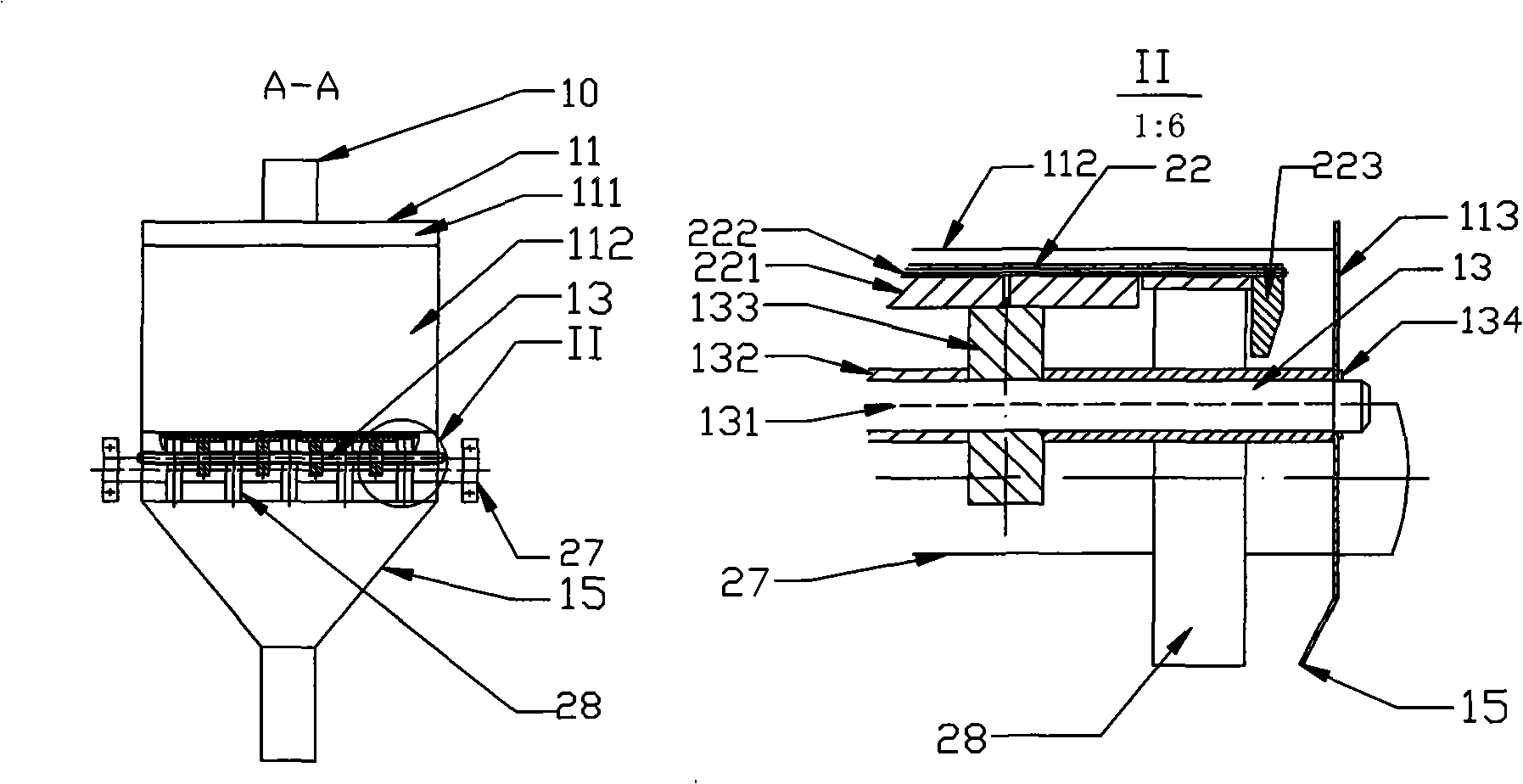 Method and device for recovering after heat of grates of drying grate