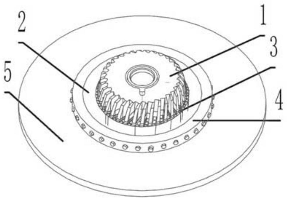 A welding method using milling cutter head welding tooling