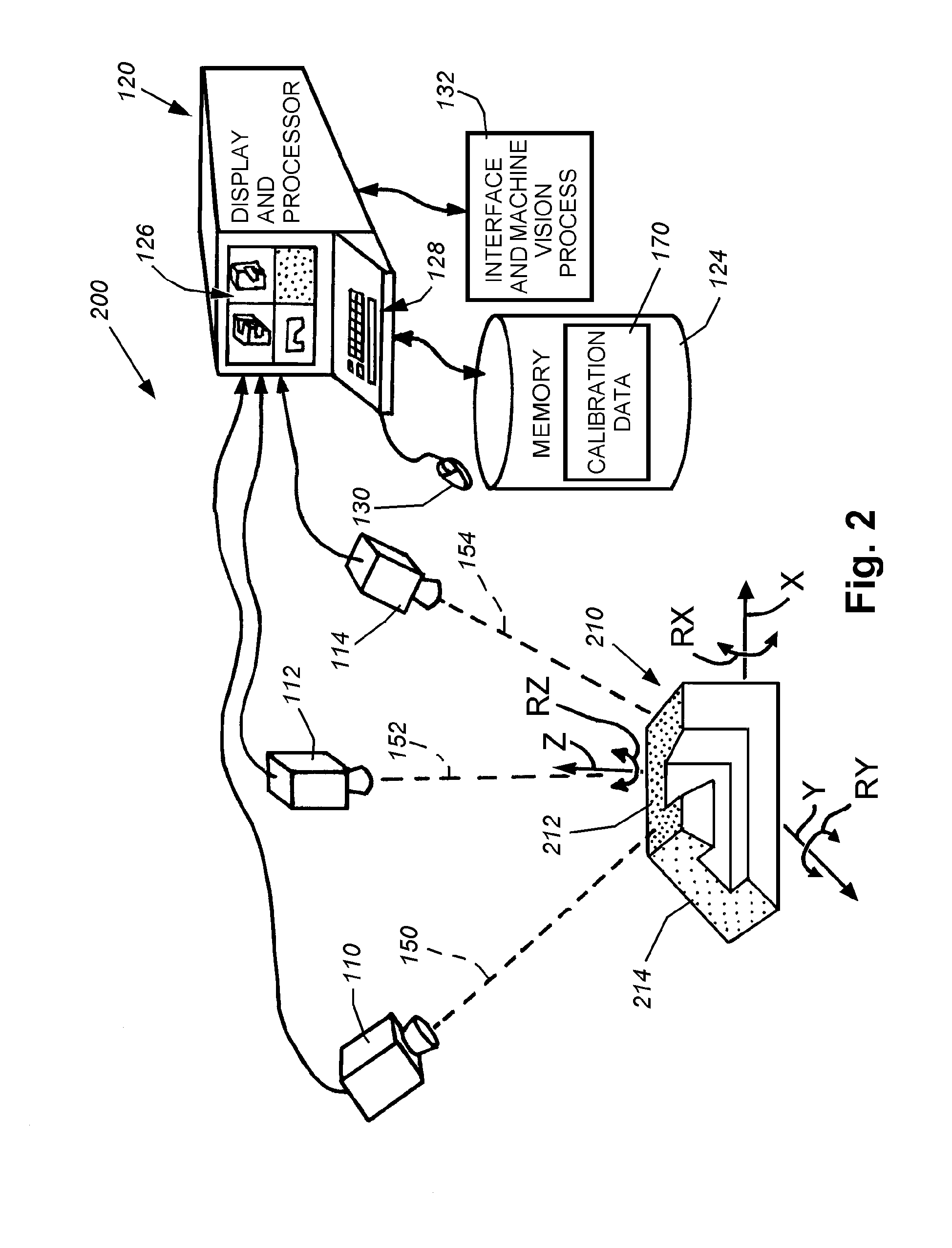 System and method for locating a three-dimensional object using machine vision