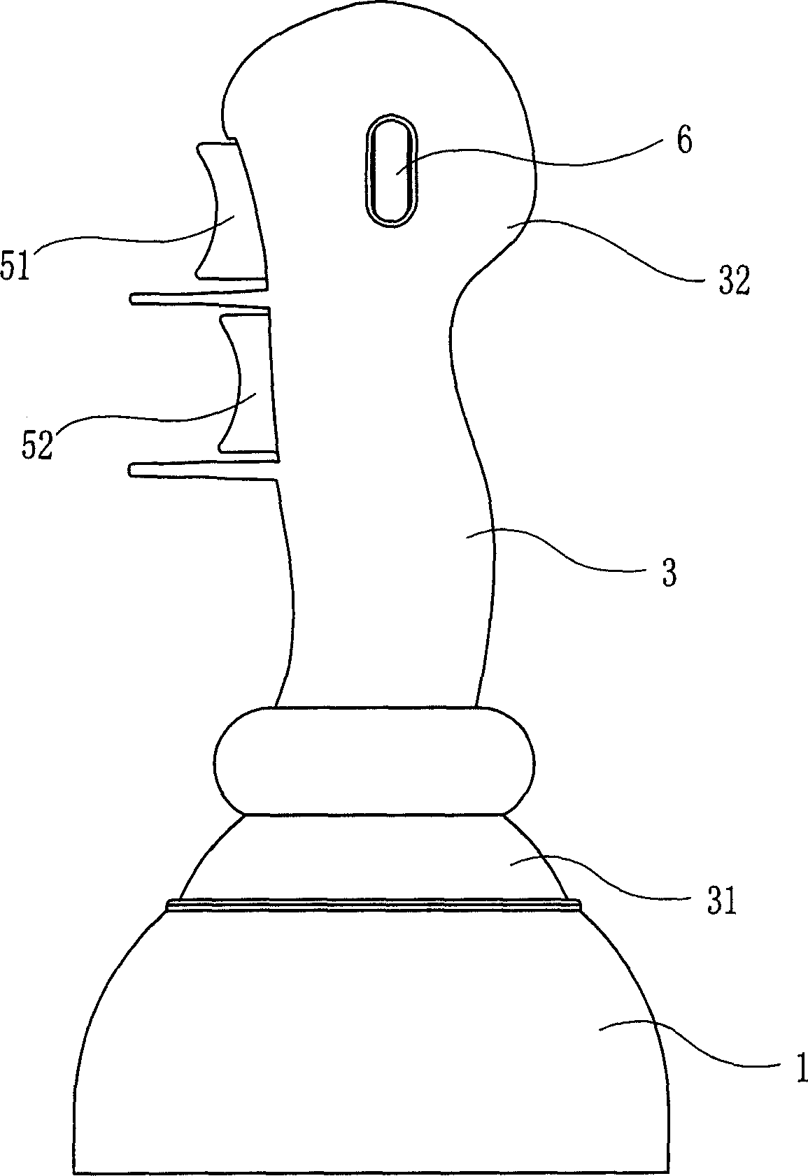 Operating lever type optical mouse