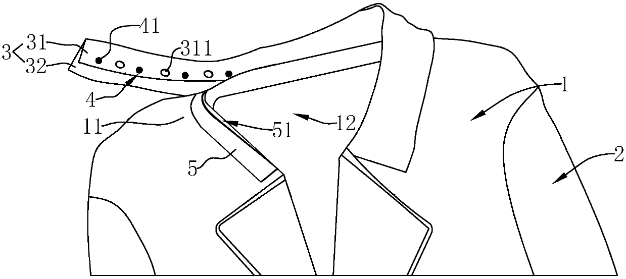 Coat of which collar support can be replaced and manufacturing technology of coat