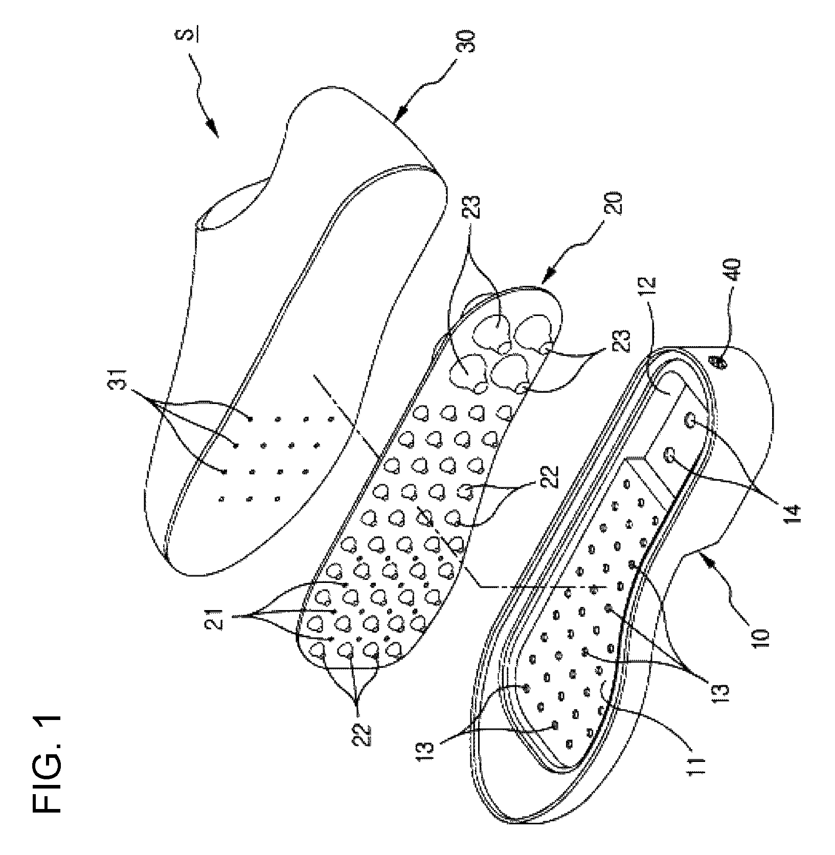 Air-circulating shock absorbing shoes